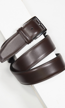 Load image into Gallery viewer, A0890 LEATHER BELT BROWN