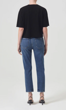 Load image into Gallery viewer, AGOLDE Riley High Rise Straight Crop Jeans in Pose Blue at Amara Home