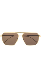 Load image into Gallery viewer, BOTTEGA VENETA Gold Frame Square Sunglasses