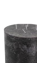 Load image into Gallery viewer, Black Italian Pillar Candle 5 Wick