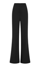 Load image into Gallery viewer, CARLA ZAMPATTI Black Crepe Low Waist Pant
