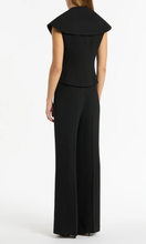 Load image into Gallery viewer, CARLA ZAMPATTI Black Crepe Low Waist Pant