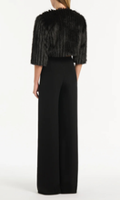 Load image into Gallery viewer, CARLA ZAMPATTI Black Piuma Fur Bolero