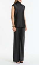 Load image into Gallery viewer, CARLA ZAMPATTI Black Satin Bias Pant