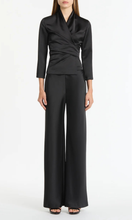 Load image into Gallery viewer, CARLA ZAMPATTI Black Satin Bias Pant