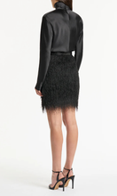 Load image into Gallery viewer, CARLA ZAMPATTI Black Satin Long Sleeve Top