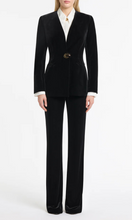 Load image into Gallery viewer, CARLA ZAMPATTI Black Velvet Pant