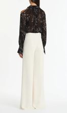 Load image into Gallery viewer, CARLA ZAMPATTI Ivory Crepe Palazzo Pant