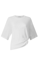 Load image into Gallery viewer, COURTNEY ZHENG | Elis Supima Cotton Boxy Tuck Tee