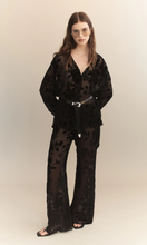 Load image into Gallery viewer, COURTNEY ZHENG | Eugene Silk Velvet Devore Pants