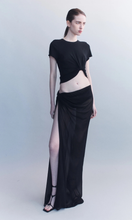 Load image into Gallery viewer, COURTNEY ZHENG Florens Silk Georgette Knot Skirt