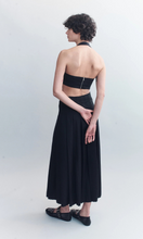 Load image into Gallery viewer, COURTNEY ZHENG Hilde Raw Edge Pleated Wool Skirt