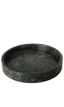 Load image into Gallery viewer, MARBLE | Grey Round Tray