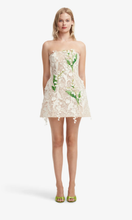 Load image into Gallery viewer, LEO LIN Roselle Embellished Lace Bustier Mini Dress