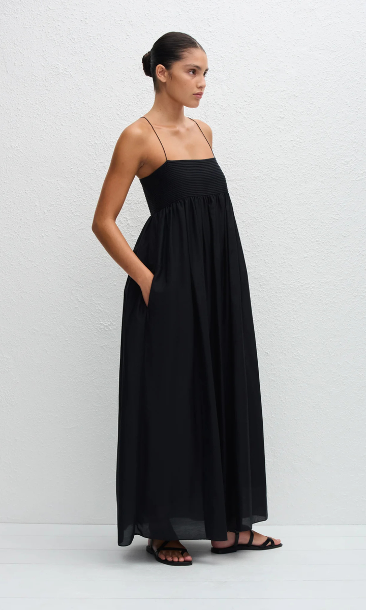 MATTEAU | Empire Pintuck Bodice Dress