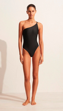 Load image into Gallery viewer, MATTEAU | One Shoulder Maillot | Black