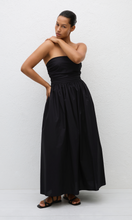 Load image into Gallery viewer, MATTEAU STRAPLESS LACE UP DRESS