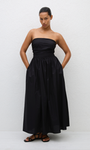 Load image into Gallery viewer, MATTEAU STRAPLESS LACE UP DRESS