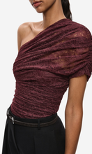 Load image into Gallery viewer, MISHA The Kali Lace Top in Currant at SAINTE