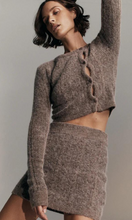 Load image into Gallery viewer, NAGNATA Cable Knit Wool Skirt