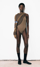 Load image into Gallery viewer, NAGNATA Pinstripe Wool Bodysuit