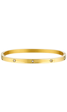 Load image into Gallery viewer, PORTER Dylan Bangle Gold - Celestial Clear