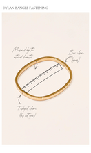 Load image into Gallery viewer, PORTER Dylan Bangle Gold - Celestial Clear