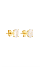 Load image into Gallery viewer, PORTER Oval Studs Gold