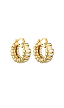 Load image into Gallery viewer, PORTER Turtle Hoops - Gold