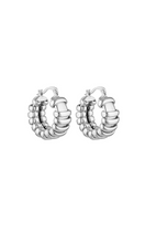 Load image into Gallery viewer, PORTER Turtle Hoops - Silver