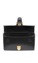Load image into Gallery viewer, RYLAN | 11.1 Black Small Satchel with Flat Handle