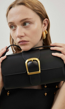 Load image into Gallery viewer, RYLAN | 11.1 Black Small Satchel with Flat Handle