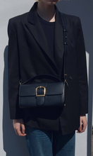 Load image into Gallery viewer, RYLAN | 11.1 Black Small Satchel with Flat Handle