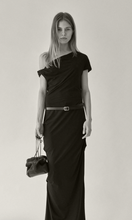 Load image into Gallery viewer, Rylan 35.79 Camille Clutch Bag in Black Suede at SAINTE