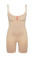 Load image into Gallery viewer, SPANX Oncore Open-Bust Mid-Thigh Bodysuit