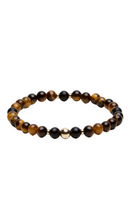 Load image into Gallery viewer, SPIRITUS STONES Universal Inspiration Bracelet with Tigers Eye & Onyx