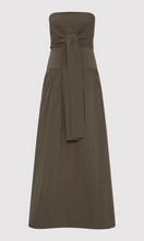 Load image into Gallery viewer, ST. AGNI Gathered Strapless Tie Back Dress