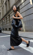 Load image into Gallery viewer, ST. AGNI Leather Column Skirt