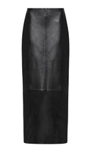 Load image into Gallery viewer, ST. AGNI Leather Column Skirt