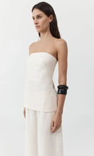 Load image into Gallery viewer, ST. AGNI Strapless Rouleau Tie Top