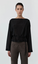 Load image into Gallery viewer, ST. AGNI Stretch Silk Bateau Top