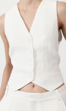 Load image into Gallery viewer, ST. AGNI Tailored Linen Vest