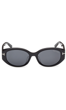 Load image into Gallery viewer, TOM FORD Black Oval Sunglasses FT1295 K5401A
