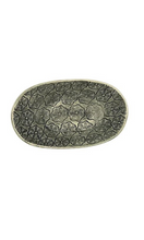 Load image into Gallery viewer, Wonki Ware unique ceramic Sweet Tray with black lace pattern and glaze, handmade in South Africa, available at Amara Home.