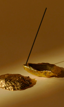 Load image into Gallery viewer, COREY ASHFORD Brass Oyster Incense Holder
