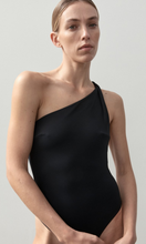 Load image into Gallery viewer, Ziah Asymmetric One Piece Black