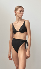 Load image into Gallery viewer, ZIAH Asymmetric Tie Bottom Black
