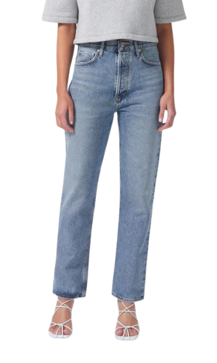 AGOLDE | Riley High Rise Straight Crop | Panoramic | Amara Home ...