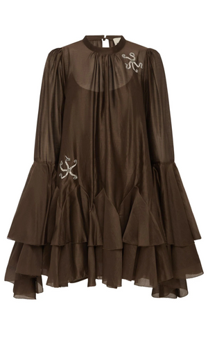 ALEMAIS | Neptuna Mini Flare Sleeve Dress