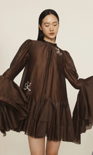 Load image into Gallery viewer, ALEMAIS Neptuna Mini Flare Sleeve Dress
